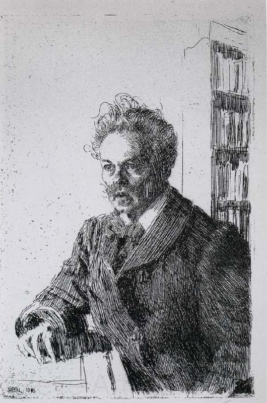 Anders Zorn August Strindberg. Spain oil painting art